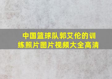 中国篮球队郭艾伦的训练照片图片视频大全高清