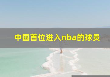 中国首位进入nba的球员