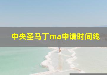 中央圣马丁ma申请时间线