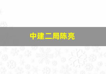 中建二局陈亮