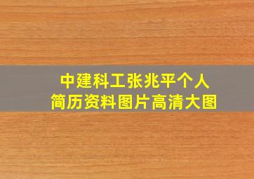 中建科工张兆平个人简历资料图片高清大图