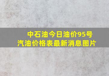 中石油今日油价95号汽油价格表最新消息图片