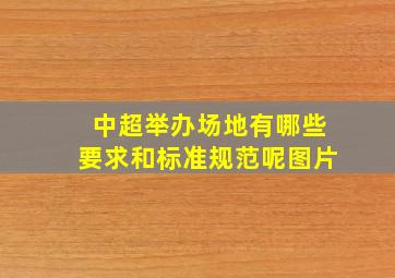 中超举办场地有哪些要求和标准规范呢图片