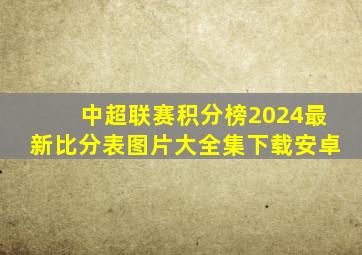 中超联赛积分榜2024最新比分表图片大全集下载安卓