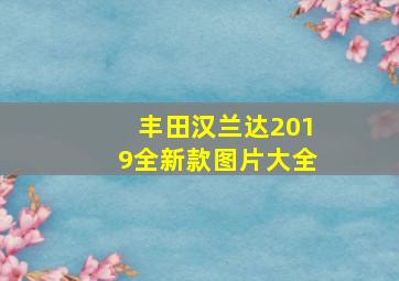 丰田汉兰达2019全新款图片大全