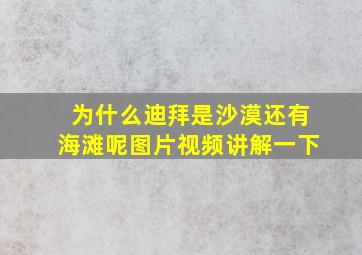 为什么迪拜是沙漠还有海滩呢图片视频讲解一下