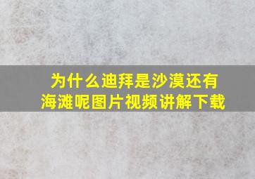 为什么迪拜是沙漠还有海滩呢图片视频讲解下载