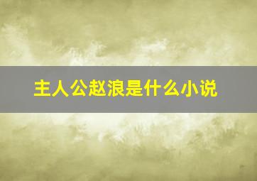 主人公赵浪是什么小说