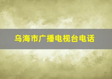 乌海市广播电视台电话