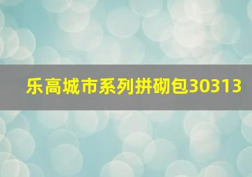 乐高城市系列拼砌包30313