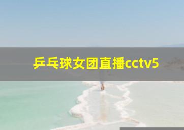 乒乓球女团直播cctv5