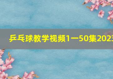 乒乓球教学视频1一50集2023