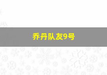 乔丹队友9号