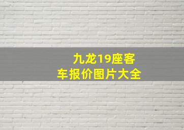 九龙19座客车报价图片大全