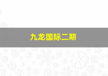 九龙国际二期