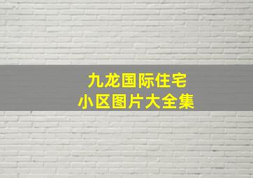 九龙国际住宅小区图片大全集