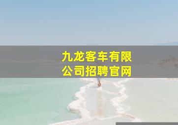 九龙客车有限公司招聘官网