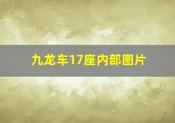 九龙车17座内部图片