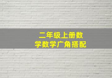 二年级上册数学数学广角搭配