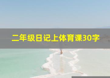 二年级日记上体育课30字