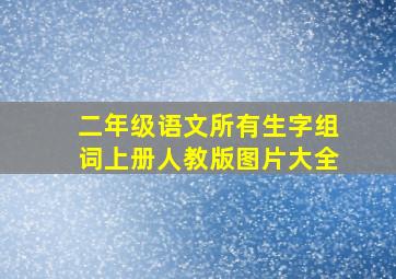 二年级语文所有生字组词上册人教版图片大全