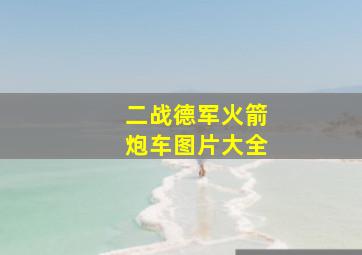 二战德军火箭炮车图片大全