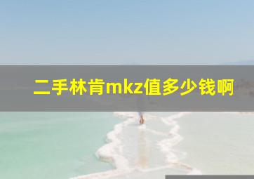 二手林肯mkz值多少钱啊