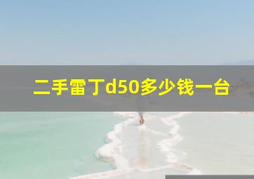 二手雷丁d50多少钱一台