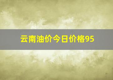 云南油价今日价格95