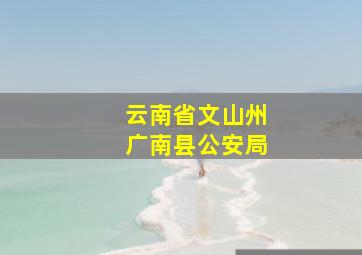 云南省文山州广南县公安局