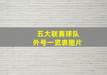 五大联赛球队外号一览表图片