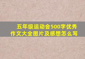 五年级运动会500字优秀作文大全图片及感想怎么写