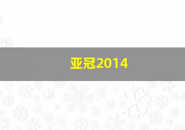 亚冠2014