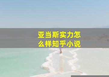 亚当斯实力怎么样知乎小说