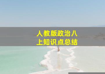 人教版政治八上知识点总结