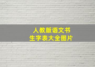 人教版语文书生字表大全图片