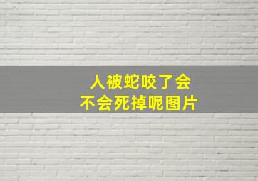 人被蛇咬了会不会死掉呢图片