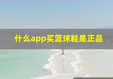 什么app买篮球鞋是正品