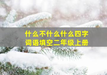 什么不什么什么四字词语填空二年级上册