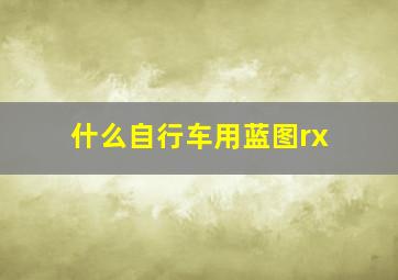 什么自行车用蓝图rx