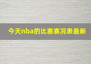 今天nba的比赛赛况表最新