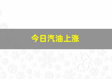 今日汽油上涨