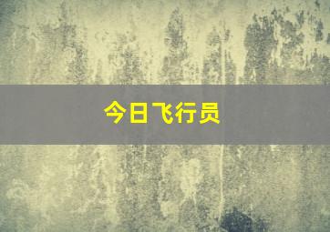 今日飞行员