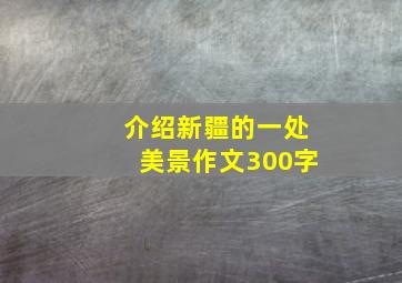 介绍新疆的一处美景作文300字