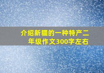 介绍新疆的一种特产二年级作文300字左右