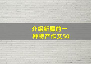 介绍新疆的一种特产作文50