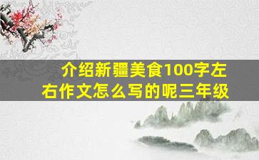 介绍新疆美食100字左右作文怎么写的呢三年级