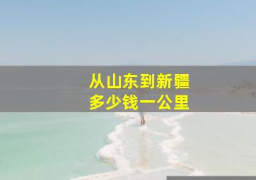 从山东到新疆多少钱一公里