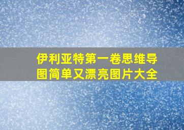 伊利亚特第一卷思维导图简单又漂亮图片大全