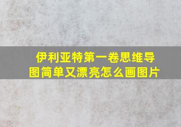 伊利亚特第一卷思维导图简单又漂亮怎么画图片